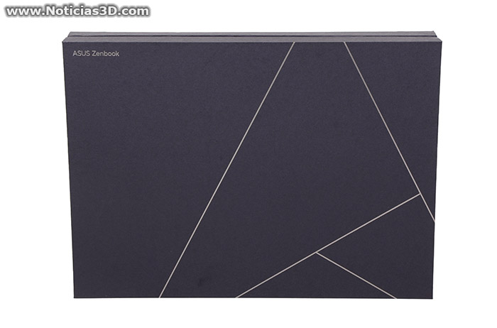 ASUS Zenbook Duo 2024 UX8406 vista frontal abierto Foto de la caja interior